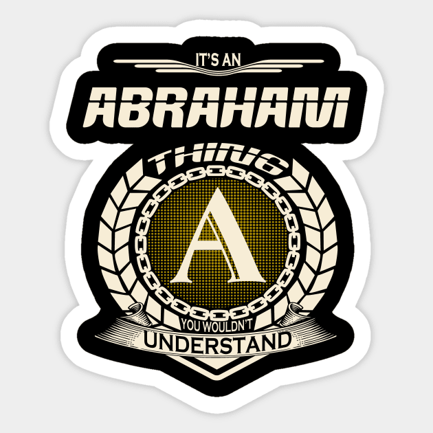 Abraham Sticker by GrimdraksJokes